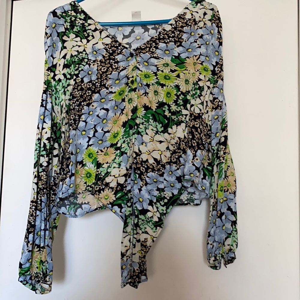 Front Tie Waste Blouse